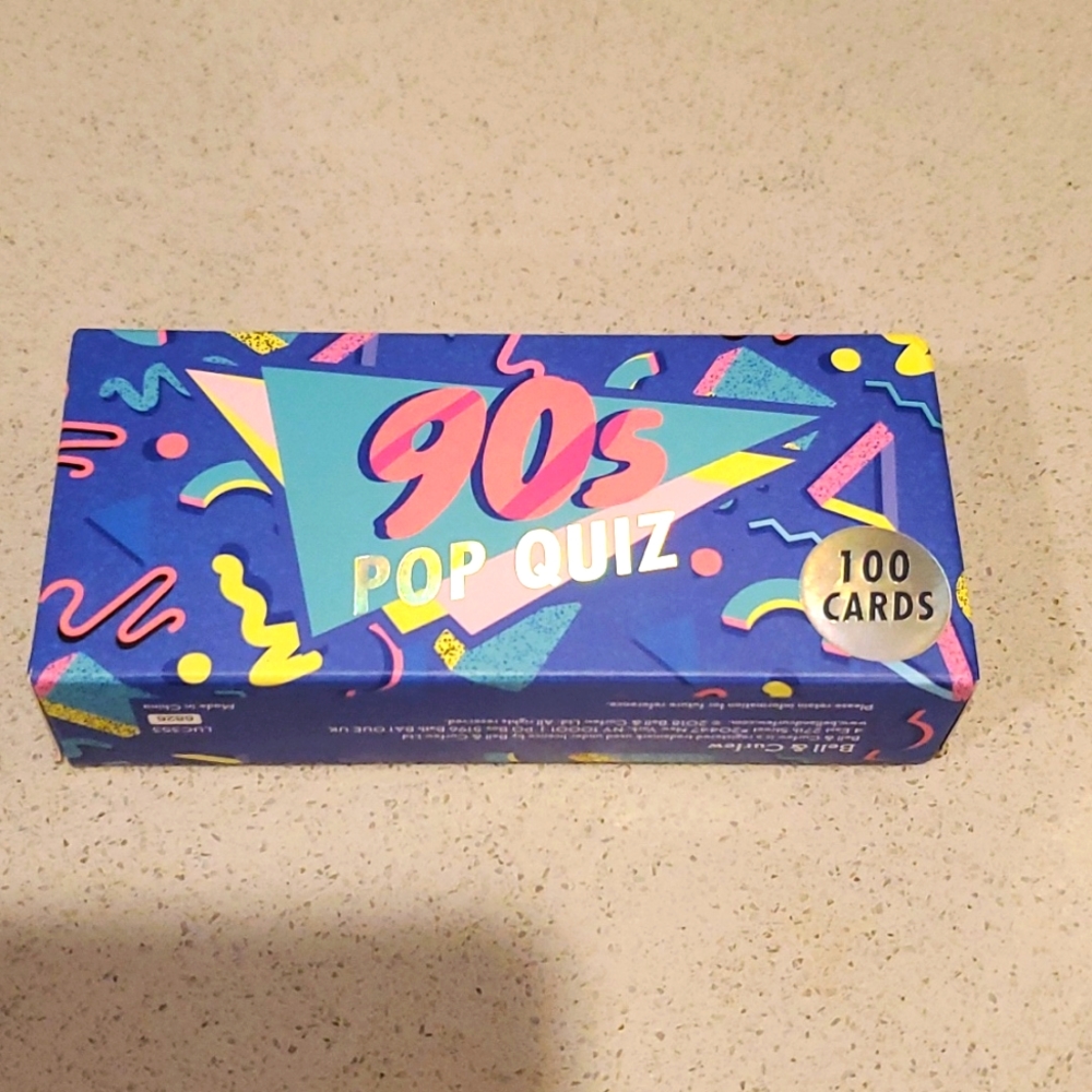 🎸 90s POP QUIZ Music 🎶 Quiz 100 cards - NEW BELL & CURFEW